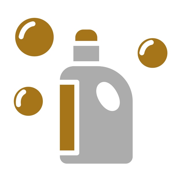 Estilo del icono del detergente de diseño vectorial