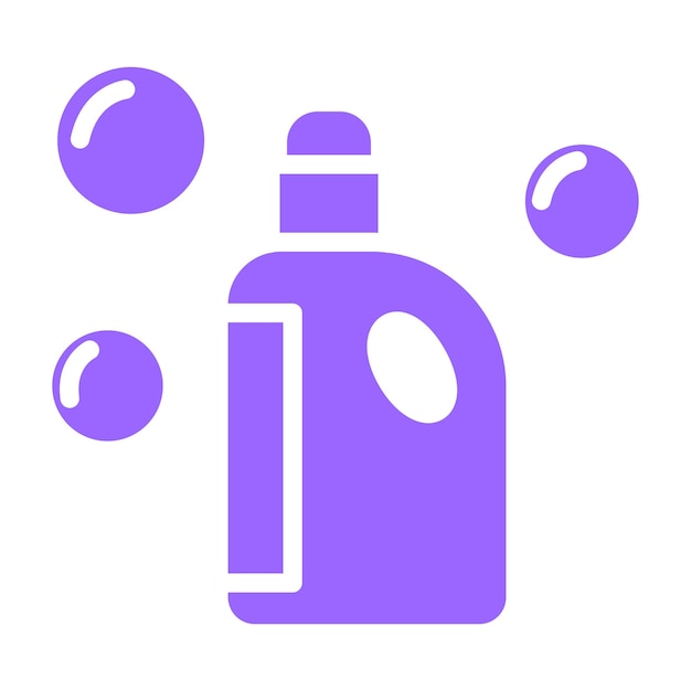Estilo del icono del detergente de diseño vectorial