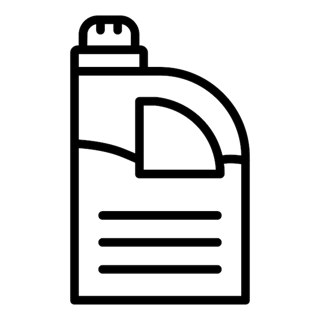 Estilo del icono del detergente de diseño vectorial