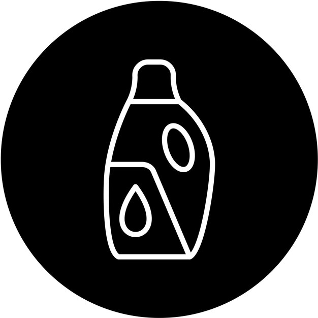 Estilo del icono del detergente de diseño vectorial