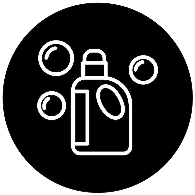 Estilo del icono del detergente de diseño vectorial