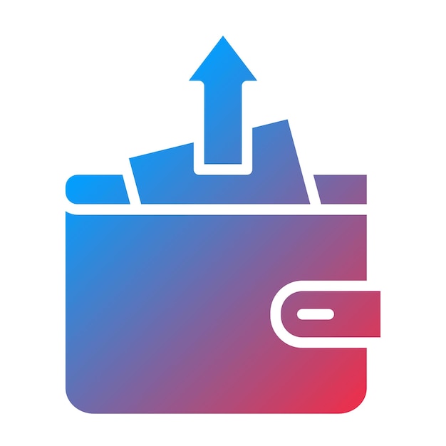 Estilo del icono de la deuda de diseño vectorial