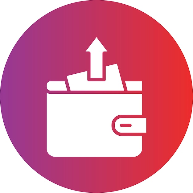 Estilo del icono de la deuda de diseño vectorial
