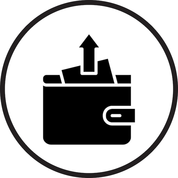 Estilo del icono de la deuda de diseño vectorial