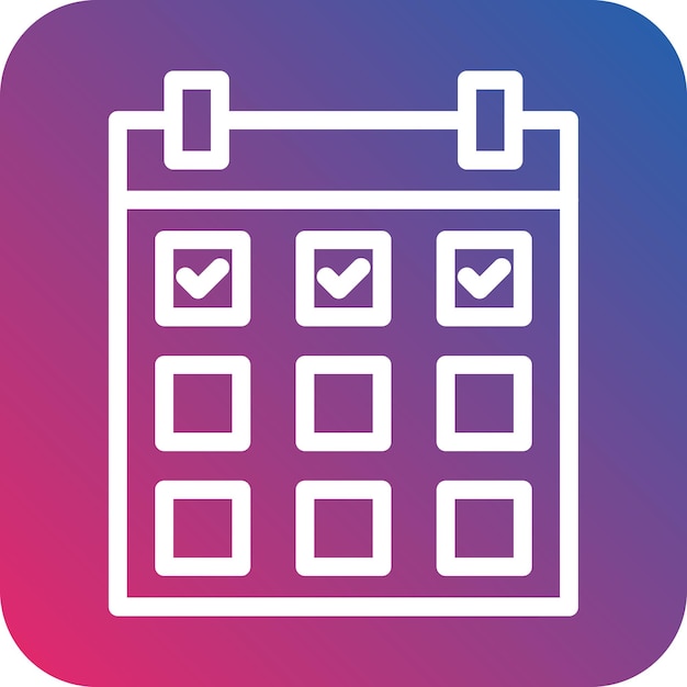 Estilo del icono del día del horario del diseño vectorial