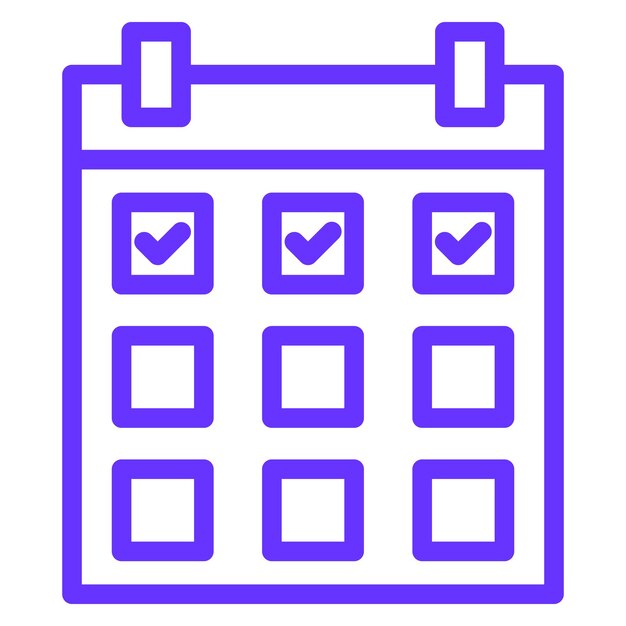 Estilo del icono del día del horario del diseño vectorial