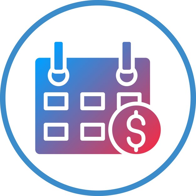Estilo del icono del día de pago