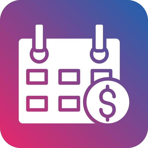 Estilo del icono del día de pago