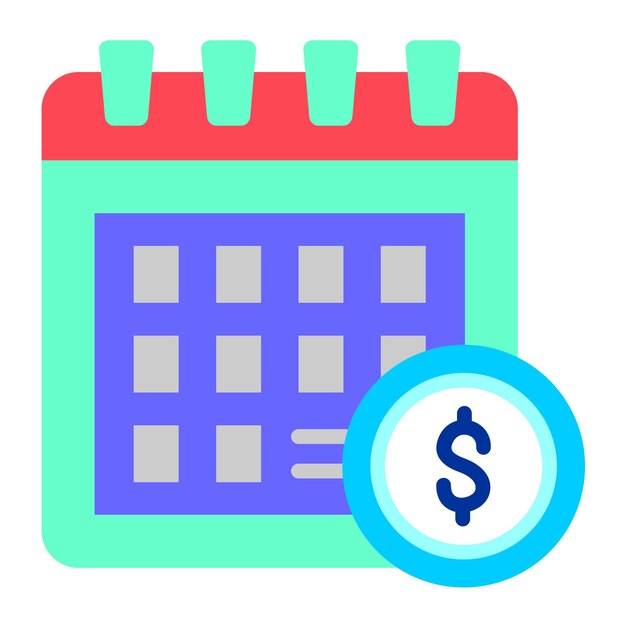 Estilo del icono del día de pago