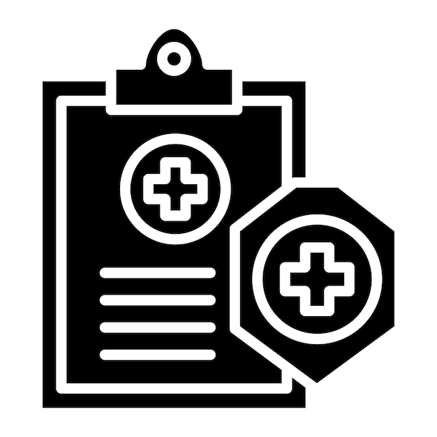 Estilo del icono de diagnóstico de diseño vectorial