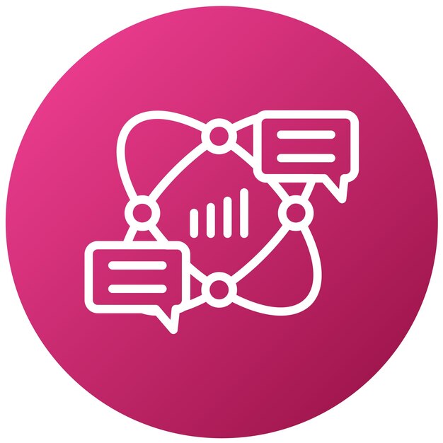 Estilo del icono de diálogo del servicio de diseño vectorial