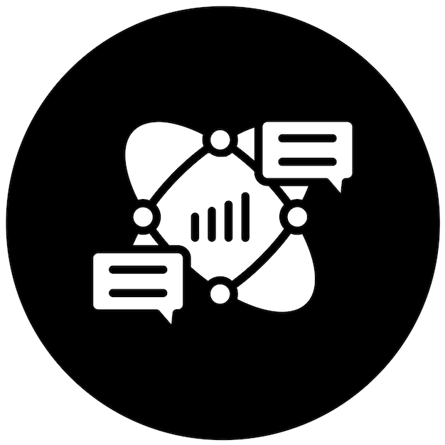 Estilo del icono de diálogo del servicio de diseño vectorial