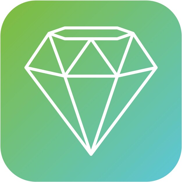 Estilo del icono de diamante