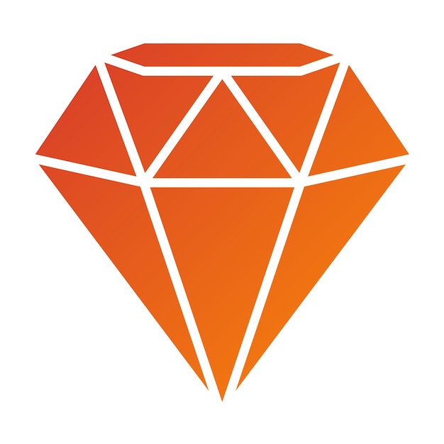 Estilo del icono de diamante