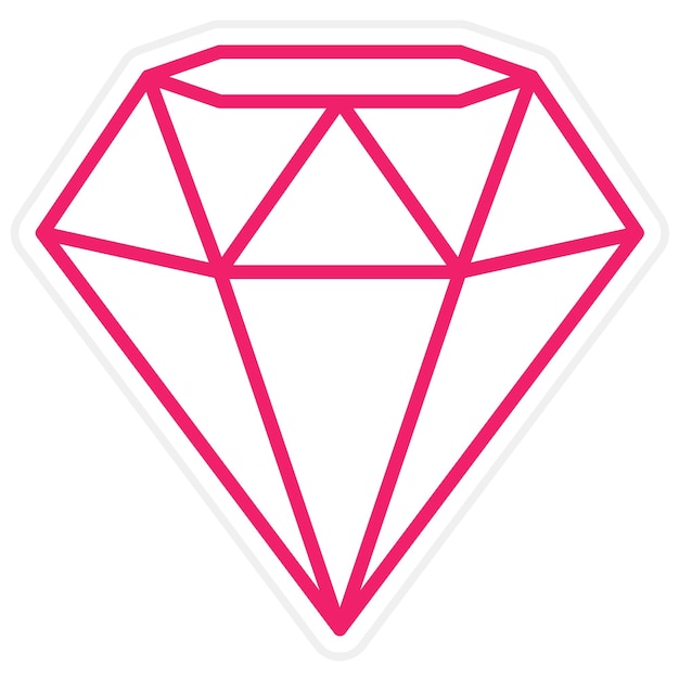 Estilo del icono de diamante