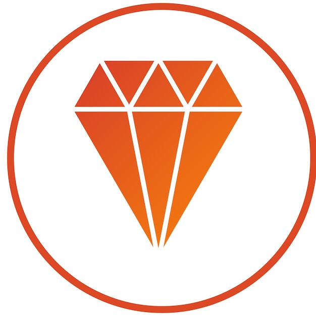 Estilo del icono de diamante