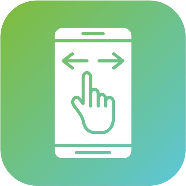 Estilo del icono de la diapositiva de diseño vectorial