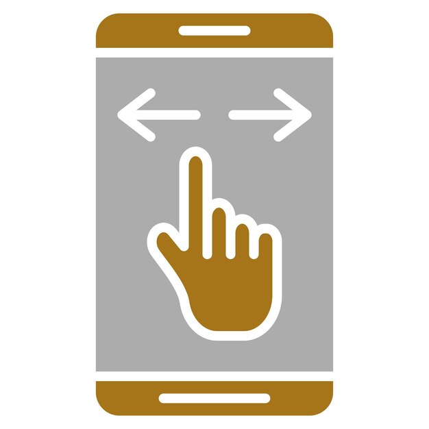 Estilo del icono de la diapositiva de diseño vectorial