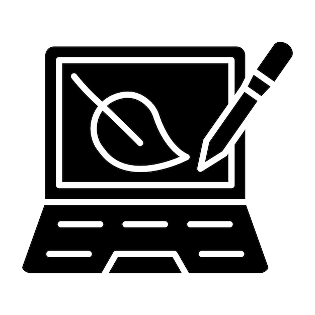 Estilo de icono de dibujo digital de diseño vectorial