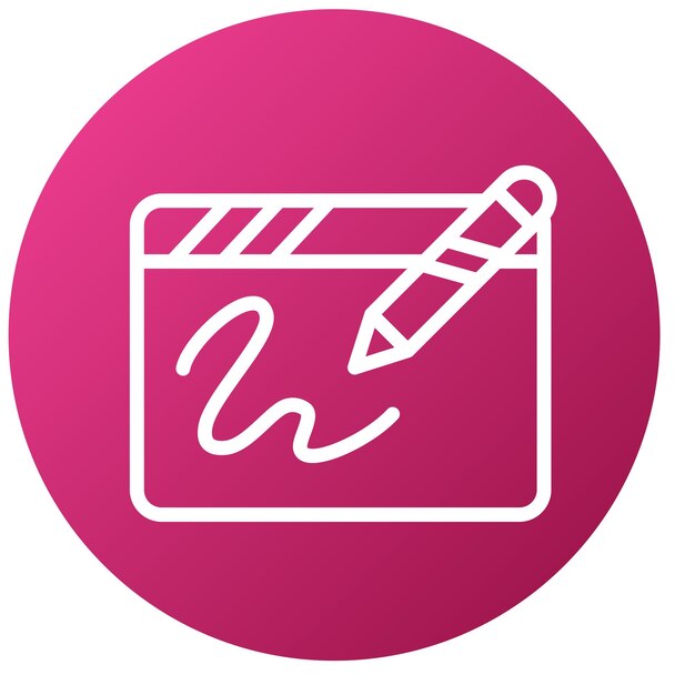 Estilo de icono de dibujo digital de diseño vectorial