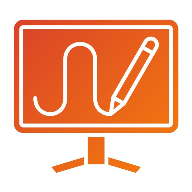 Estilo de icono de dibujo digital de diseño vectorial
