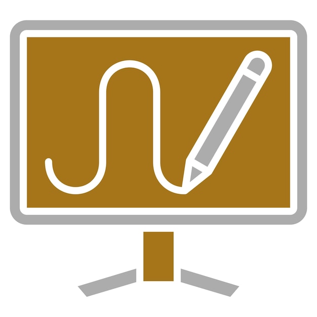 Estilo de icono de dibujo digital de diseño vectorial