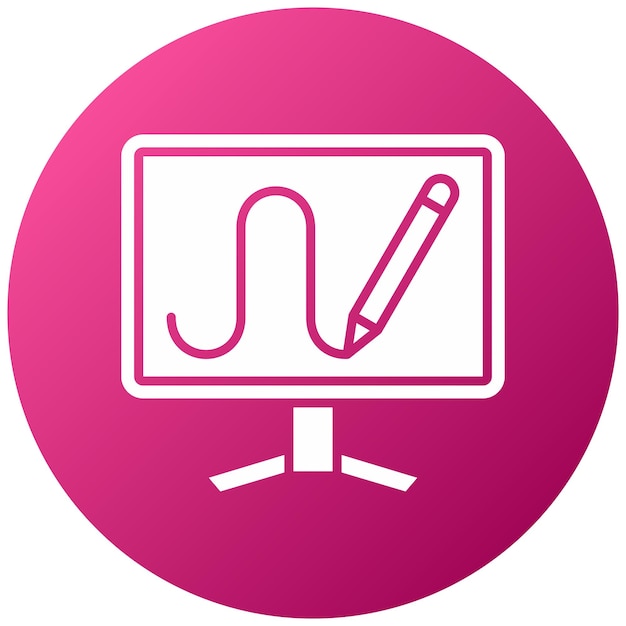 Estilo de icono de dibujo digital de diseño vectorial