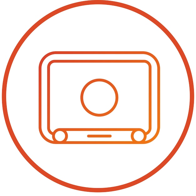 Estilo del icono del dibujo telescópico de diseño vectorial
