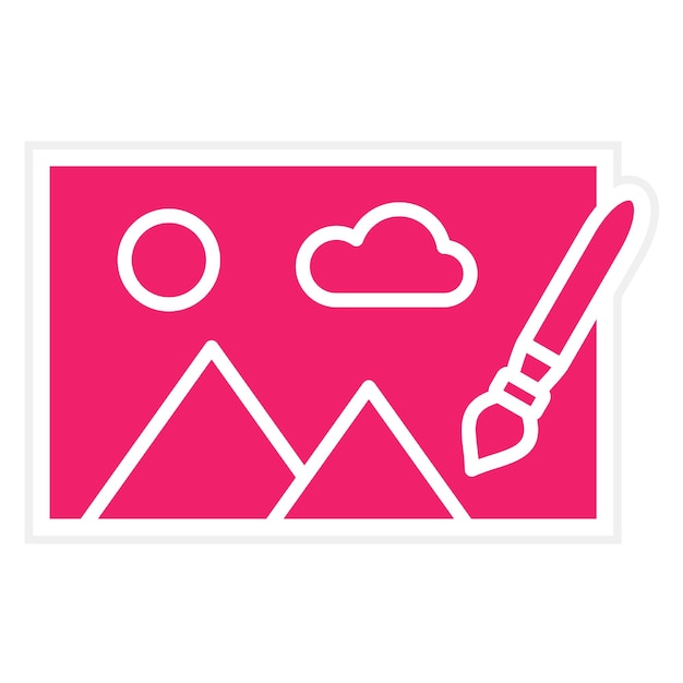 Estilo del icono de dibujo vectorial