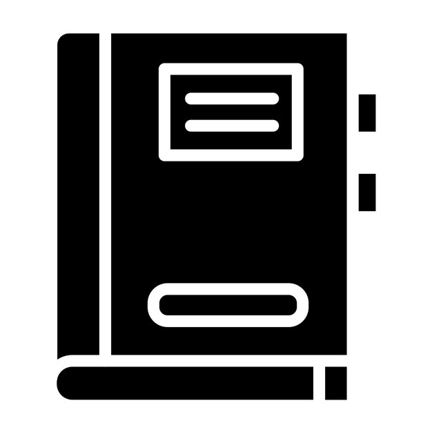 Estilo del icono del diccionario de diseño vectorial