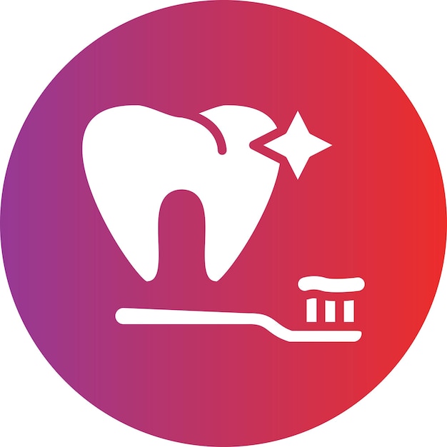 Estilo del icono de los dientes limpios
