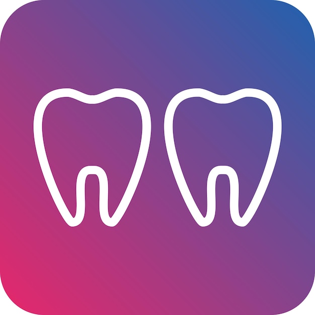 Estilo del icono de los dientes