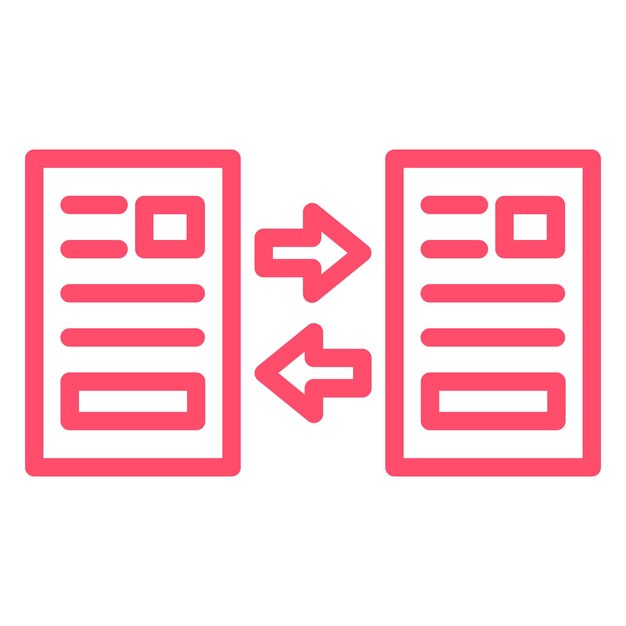 Estilo del icono de diferenciación del diseño vectorial