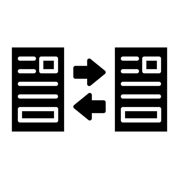 Estilo del icono de diferenciación del diseño vectorial