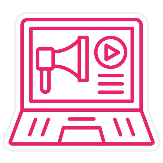 Estilo del icono digital Pr