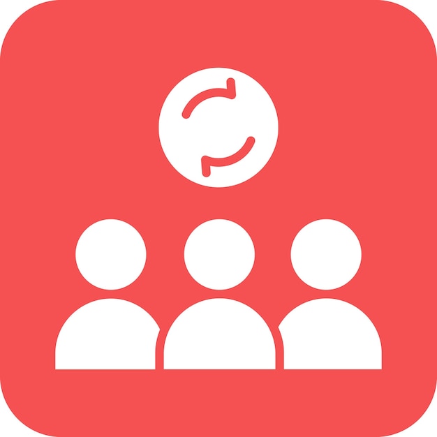 Estilo de icono dinámico del grupo de diseño vectorial