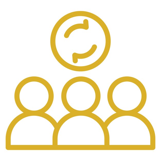 Estilo de icono dinámico del grupo de diseño vectorial