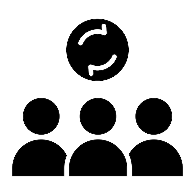 Estilo de icono dinámico del grupo de diseño vectorial