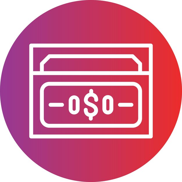 Estilo del icono del dinero