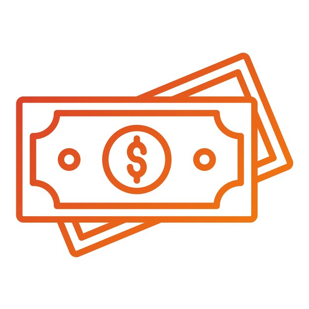Estilo del icono del dinero
