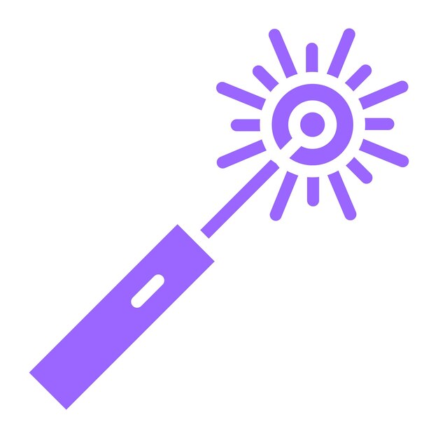 Estilo del icono del diodo láser de diseño vectorial