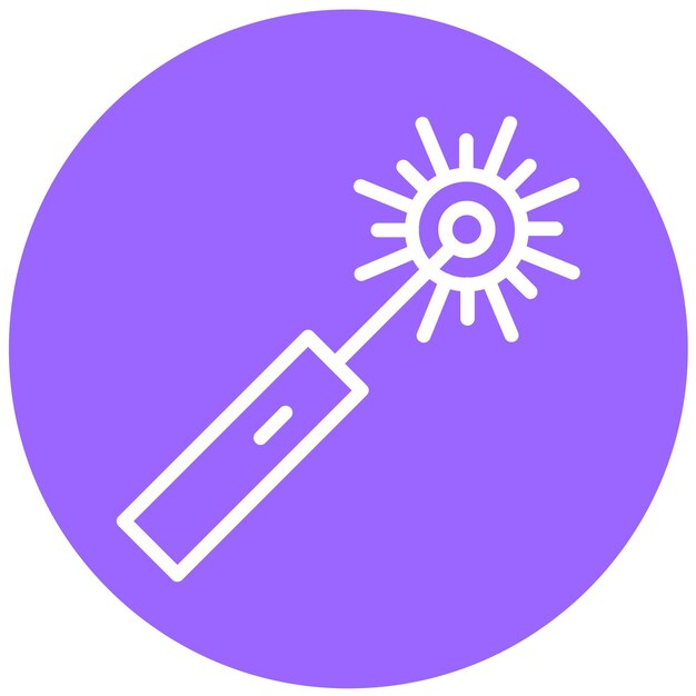 Estilo del icono del diodo láser de diseño vectorial