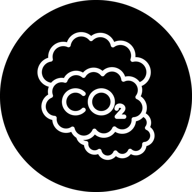 Estilo del icono de dióxido de carbono