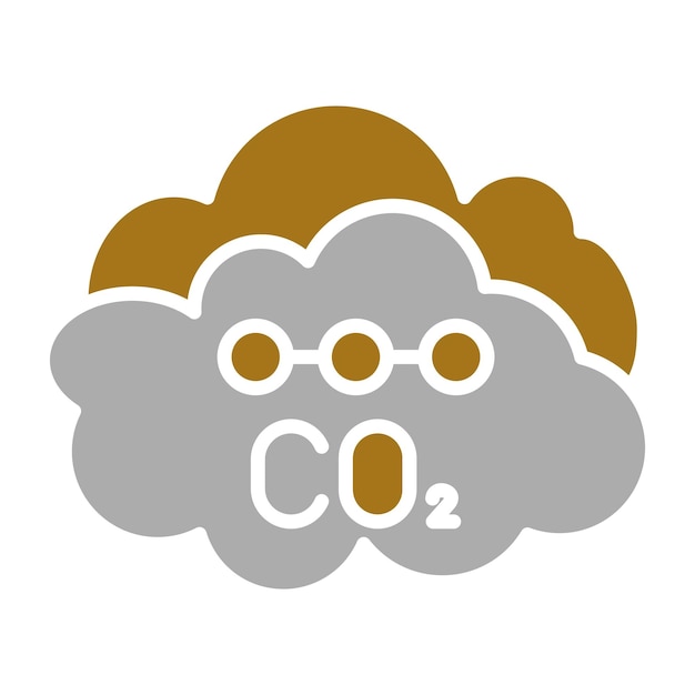 Estilo del icono de dióxido de carbono