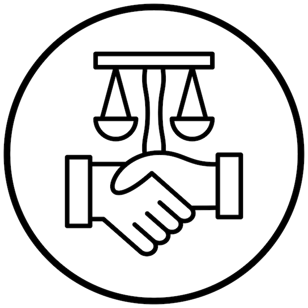 Estilo del icono de la diplomacia