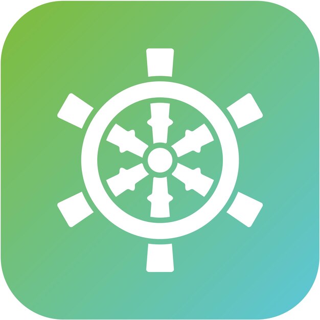 Estilo del icono de dirección del barco de diseño vectorial