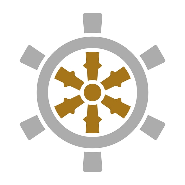 Estilo del icono de dirección del barco de diseño vectorial