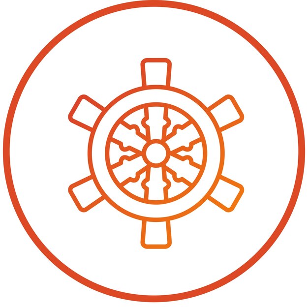 Estilo del icono de dirección del barco de diseño vectorial