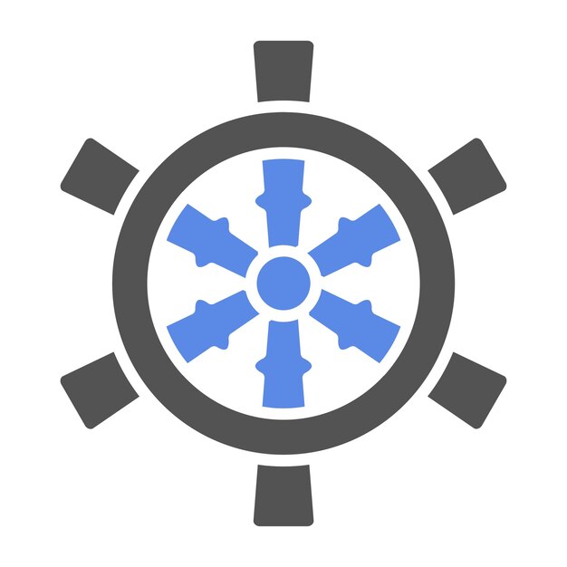 Estilo del icono de dirección del barco de diseño vectorial