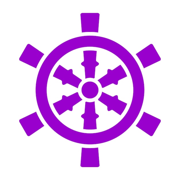 Estilo del icono de dirección del barco de diseño vectorial
